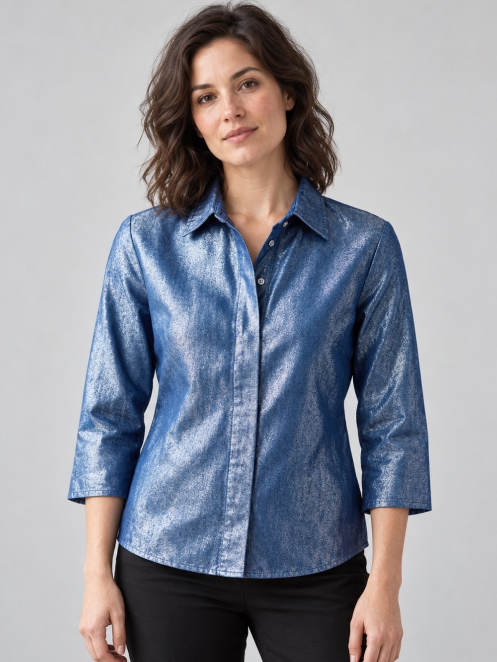 Calvin Klein Blue  Jacket – Size L | Modern Minimalism Street‑Casual Layering
